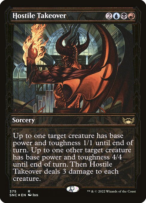 Hostile Takeover - Streets of New Capenna Rare Card