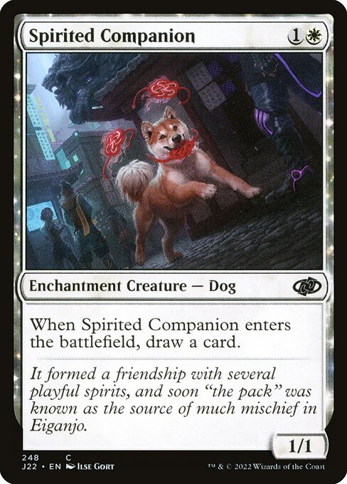 Spirited Companion - Jumpstart 2022 Common Card