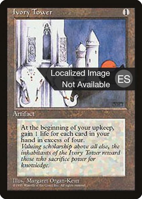 Ivory Tower - Fourth Edition Foreign Black Border Rare Card