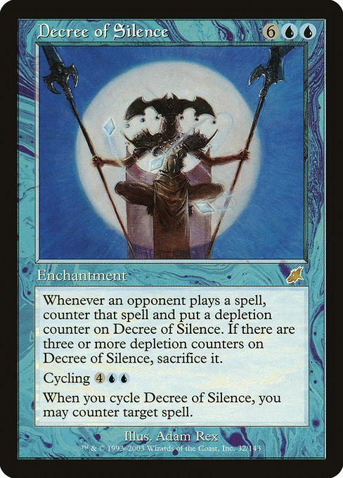 Decree of Silence - Scourge Rare Card