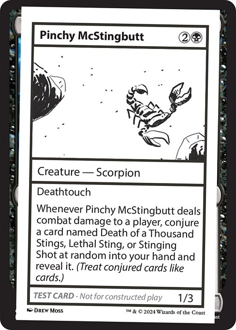 Pinchy McStingbutt - Mystery Booster 2 Rare Card