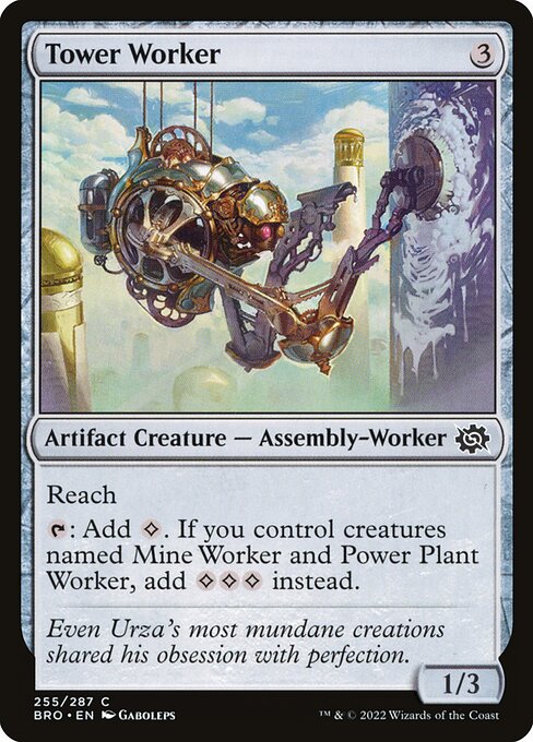 Tower Worker - The Brothers' War Common Card