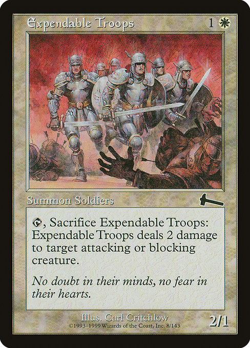 Expendable Troops - Urza's Legacy Common Card