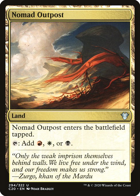Nomad Outpost - Commander 2020 Uncommon Card