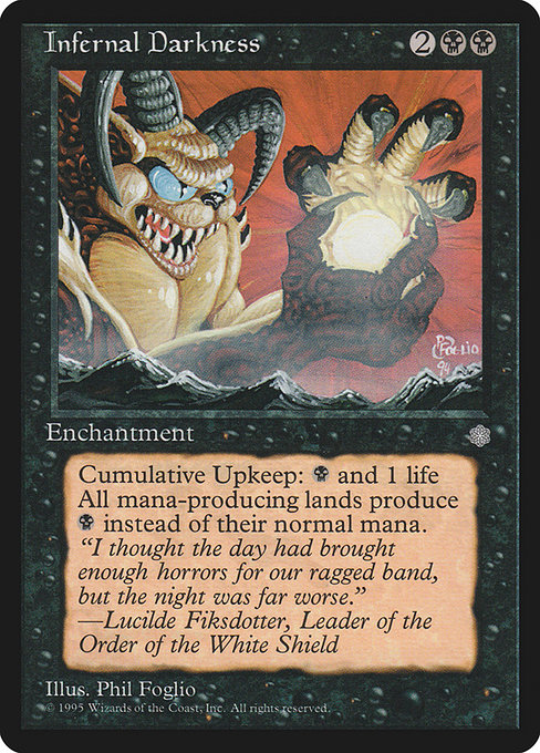 Infernal Darkness - Ice Age Rare Card