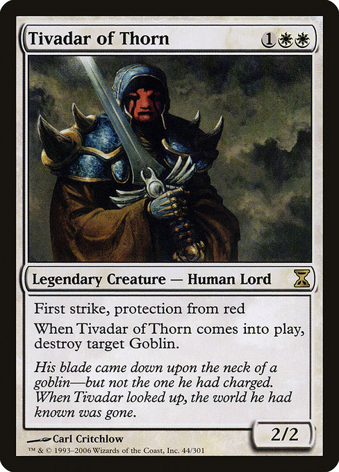Tivadar of Thorn - Time Spiral Rare Card