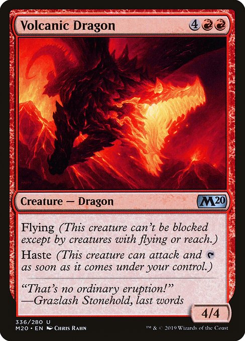 Volcanic Dragon - Core Set 2020 Uncommon Card
