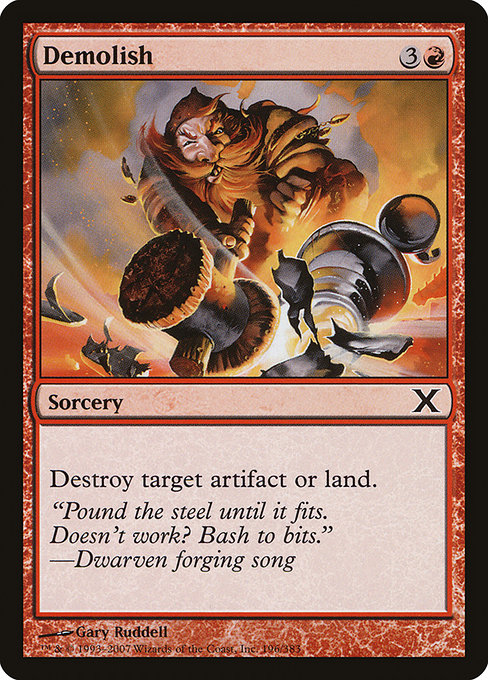 Demolish - Tenth Edition Common Card