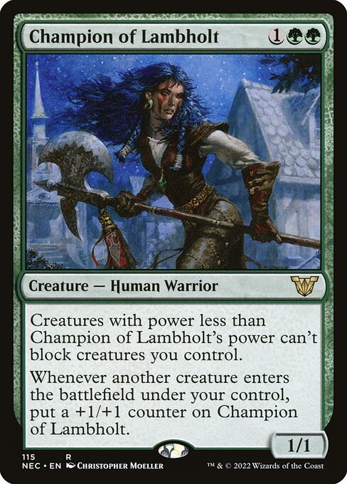 Champion of Lambholt - Neon Dynasty Commander Rare Card