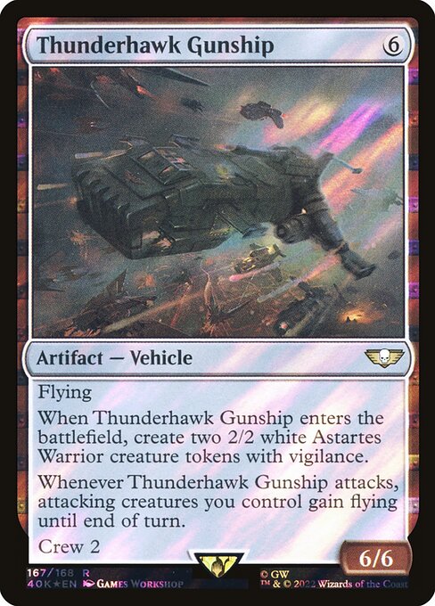 Thunderhawk Gunship - Warhammer 40,000 Commander Rare Card