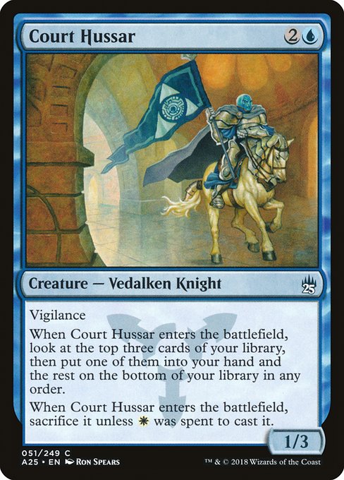 Court Hussar - Masters 25 Common Card