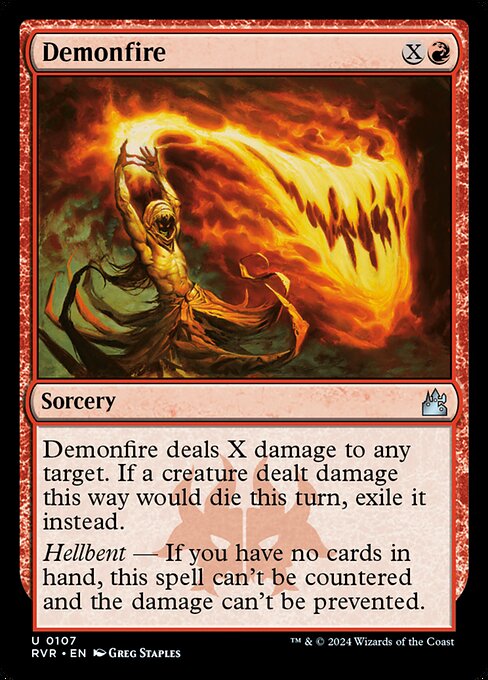 Demonfire - Ravnica Remastered Uncommon Card
