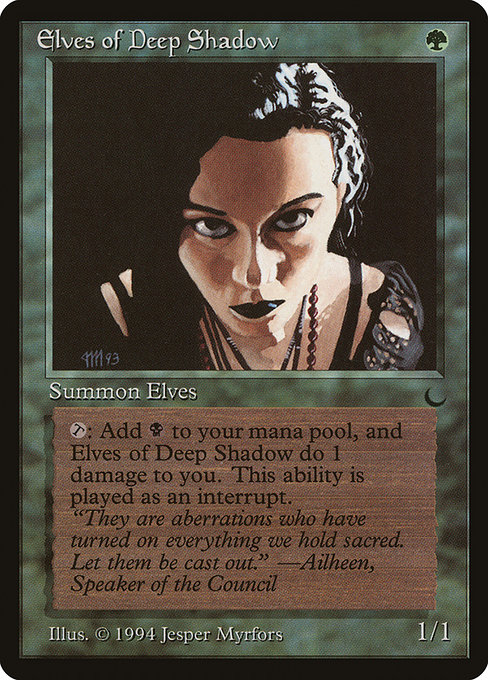 Elves of Deep Shadow - The Dark Uncommon Card