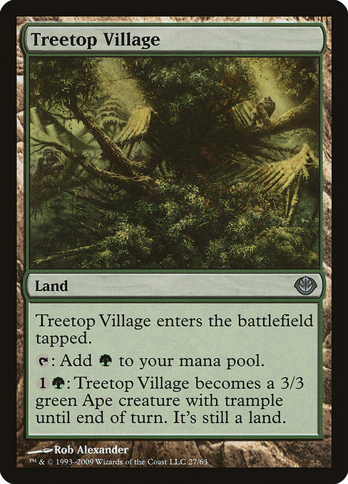 Treetop Village - Duel Decks: Garruk vs. Liliana Uncommon Card