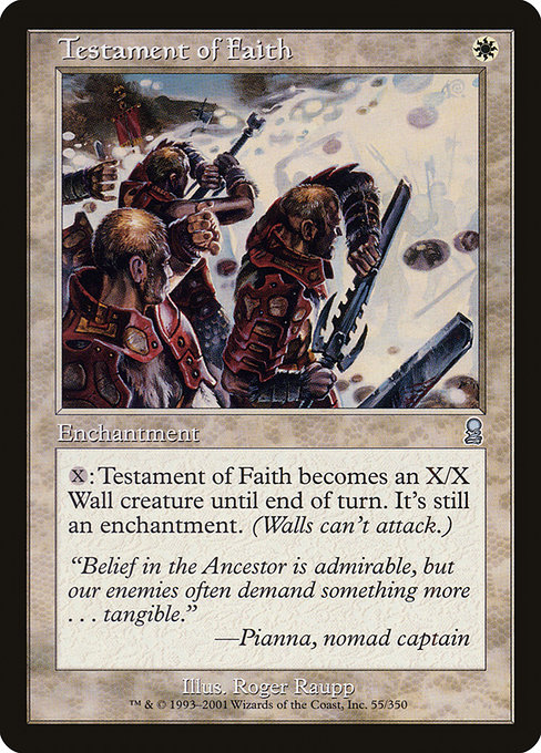 Testament of Faith - Odyssey Uncommon Card