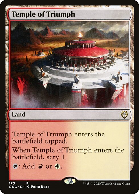 Temple of Triumph - Phyrexia: All Will Be One Commander Rare Card
