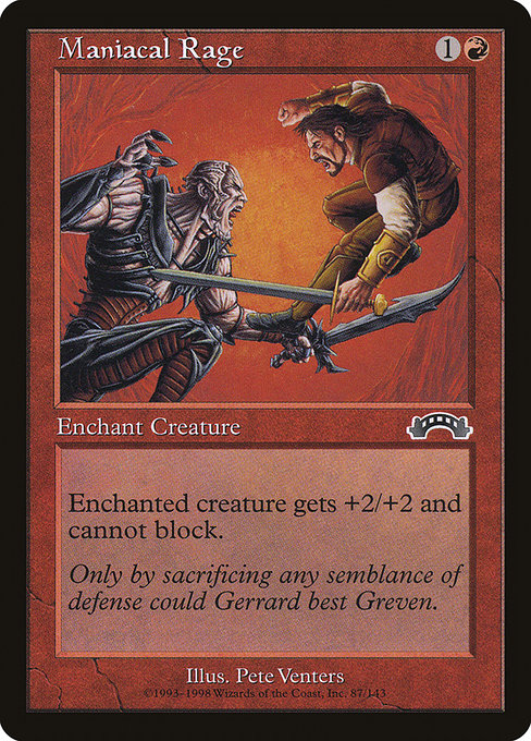 Maniacal Rage - Exodus Common Card