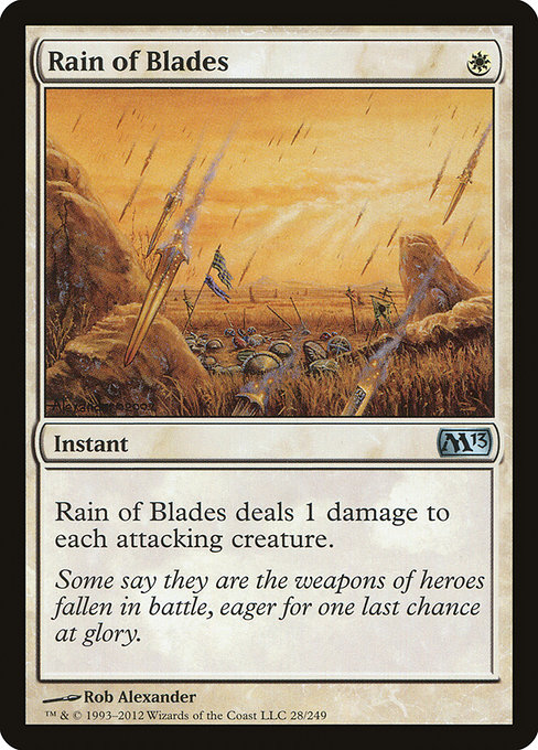 Rain of Blades - Magic 2013 Uncommon Card