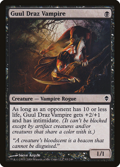 Guul Draz Vampire - Zendikar Common Card