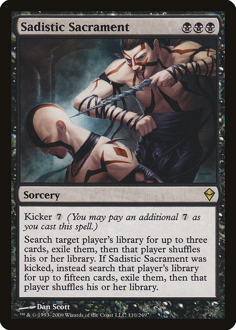 Sadistic Sacrament - Zendikar Rare Card