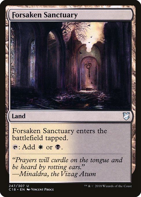 Forsaken Sanctuary - Commander 2018 Uncommon Card