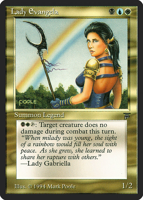 Lady Evangela - Legends Rare Card