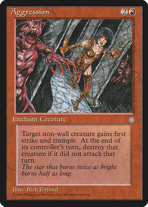 Aggression - Ice Age Uncommon Card