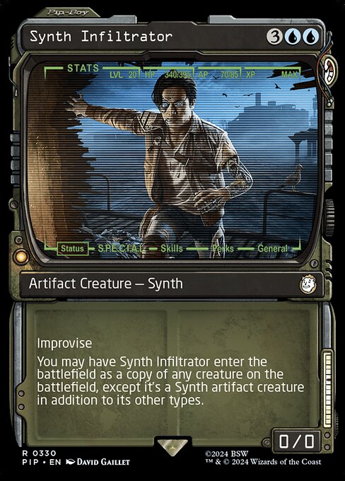 Synth Infiltrator - Fallout Rare Card