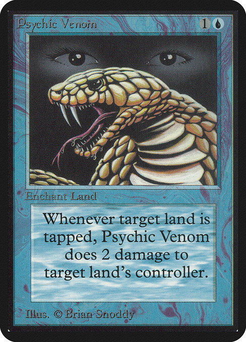 Psychic Venom - Limited Edition Alpha Common Card