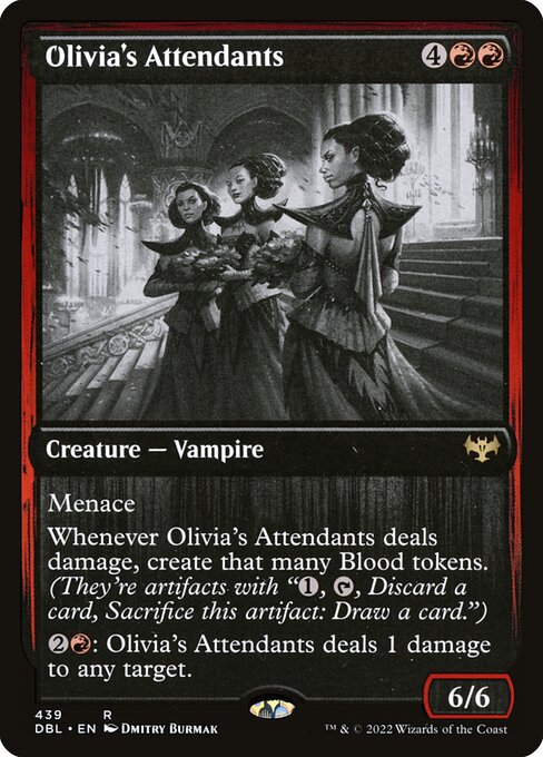 Olivia's Attendants - Innistrad: Double Feature Rare Card