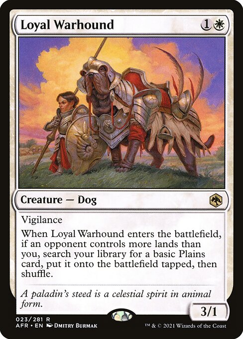 Loyal Warhound - Adventures in the Forgotten Realms Rare Card