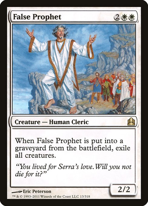 False Prophet - Commander 2011 Rare Card