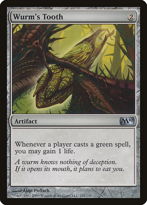 Wurm's Tooth - Magic 2010 Uncommon Card