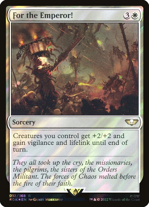 For the Emperor! - Warhammer 40,000 Commander Rare Card