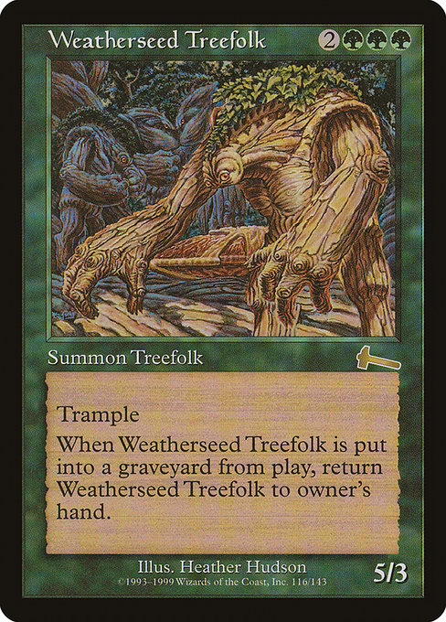 Weatherseed Treefolk - Urza's Legacy Rare Card