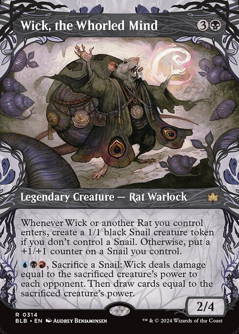 Wick, the Whorled Mind - Bloomburrow Rare Card
