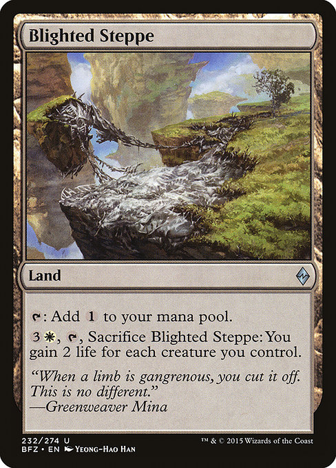 Blighted Steppe - Battle for Zendikar Uncommon Card