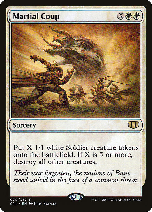 Martial Coup - Commander 2014 Rare Card