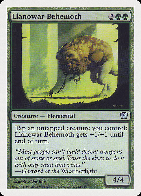 Llanowar Behemoth - Ninth Edition Uncommon Card