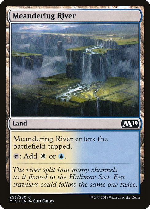 Meandering River - Core Set 2019 Common Card