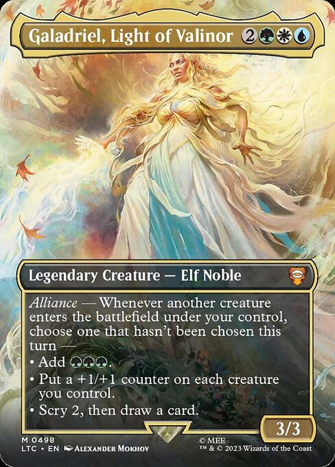 Galadriel, Light of Valinor - Tales of Middle-earth Commander Mythic Card