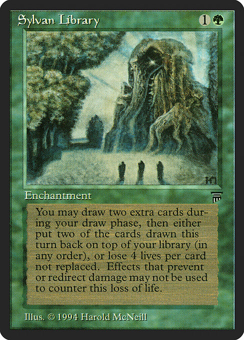 Sylvan Library - Legends Uncommon Card