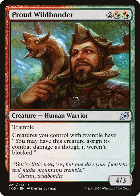 Proud Wildbonder - Ikoria: Lair of Behemoths Uncommon Card