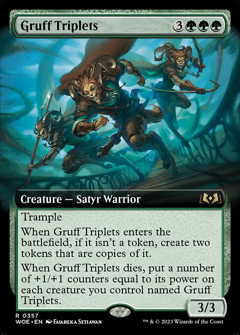 Gruff Triplets - Wilds of Eldraine Rare Card