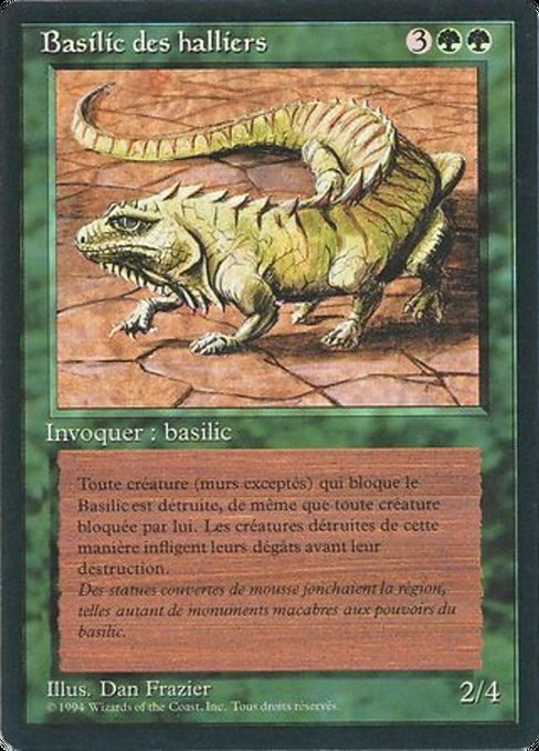 Thicket Basilisk - Foreign Black Border Uncommon Card