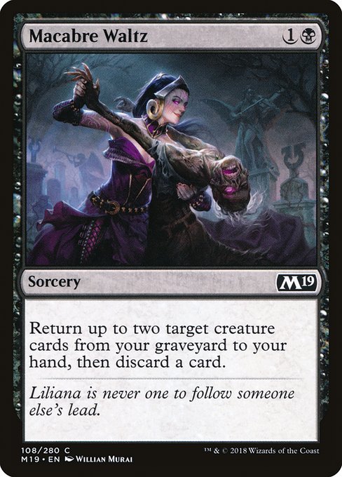 Macabre Waltz - Core Set 2019 Common Card