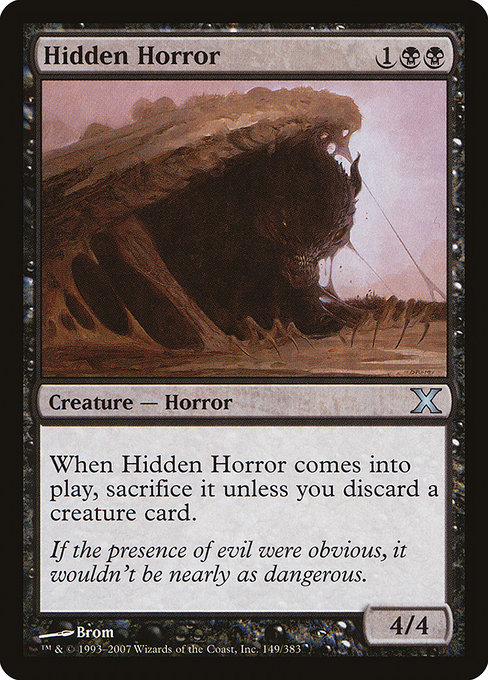 Hidden Horror - Tenth Edition Uncommon Card