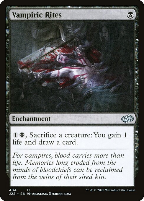 Vampiric Rites - Jumpstart 2022 Uncommon Card