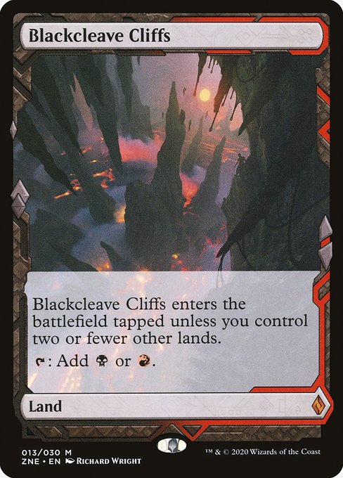 Blackcleave Cliffs - Zendikar Rising Expeditions Mythic Card