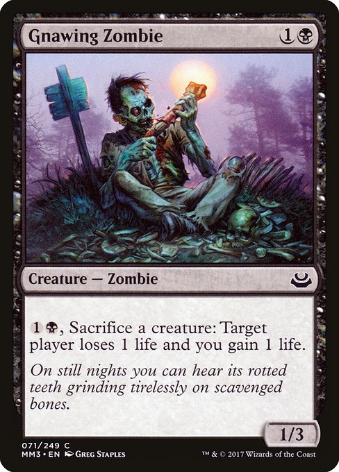 Gnawing Zombie - Modern Masters 2017 Common Card